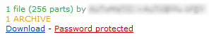 passwort-geschutzt Passwort Schutz bei Usenet Inhalten